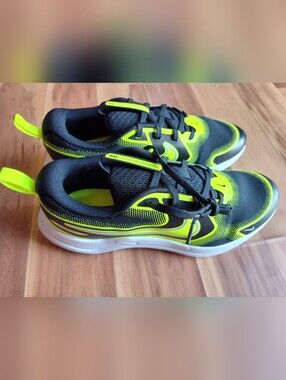 Nike Black and Volt Athletic Sneakers